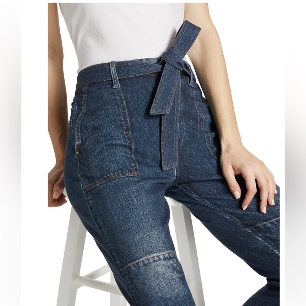 rag & bone XXS Miramar High Rise Blue Jeans soft sweatpants print